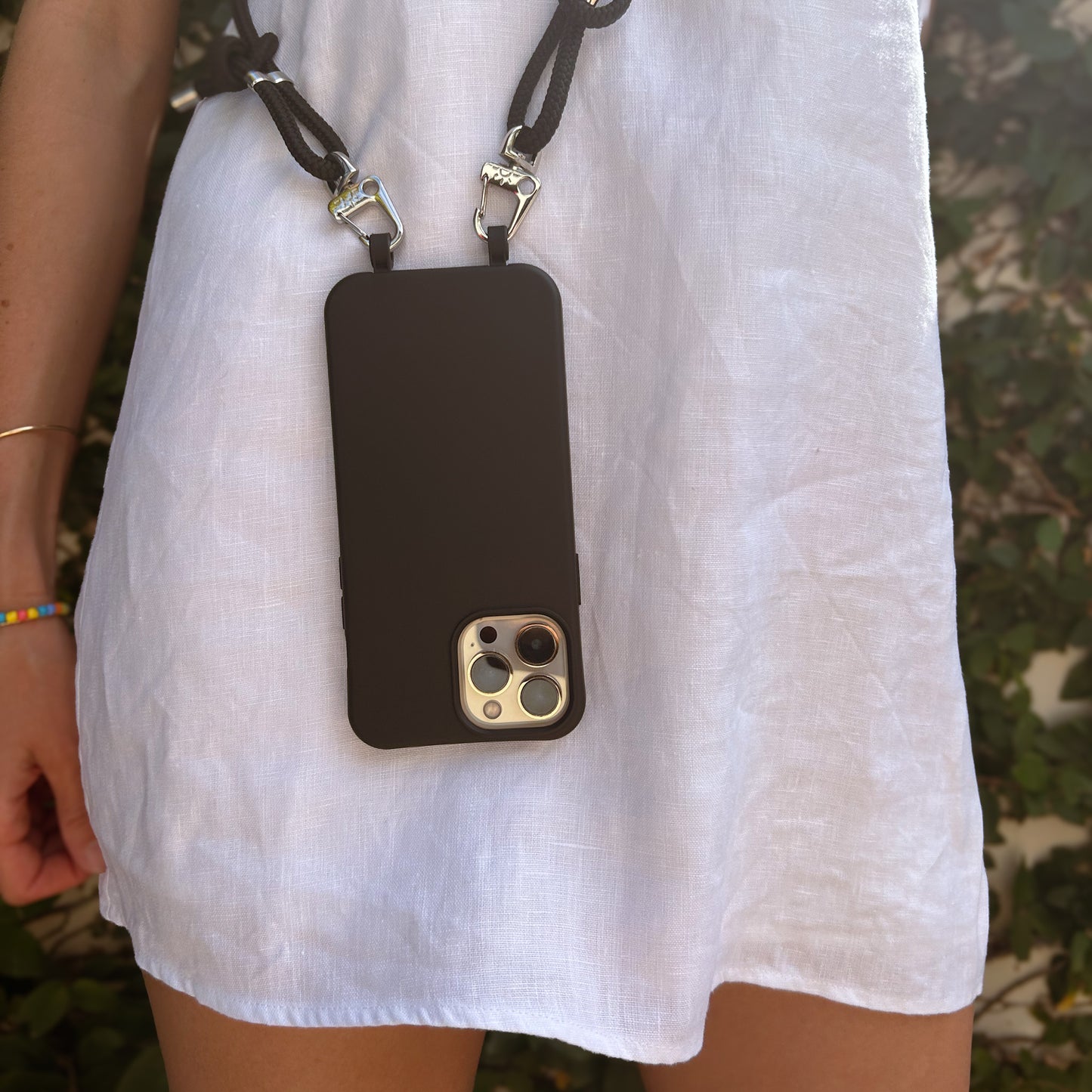 The Rope Crossbody - Midnight Silver