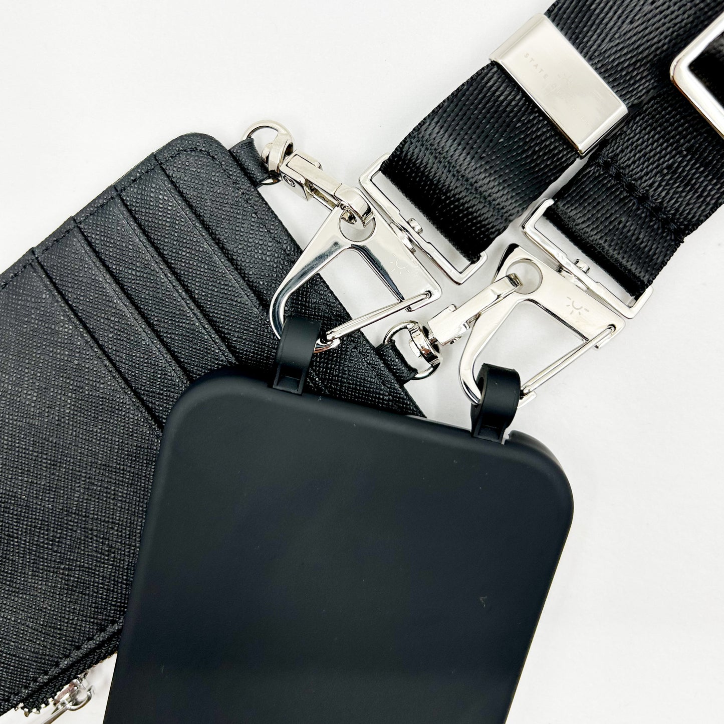 The Hook Wallet - Midnight Silver