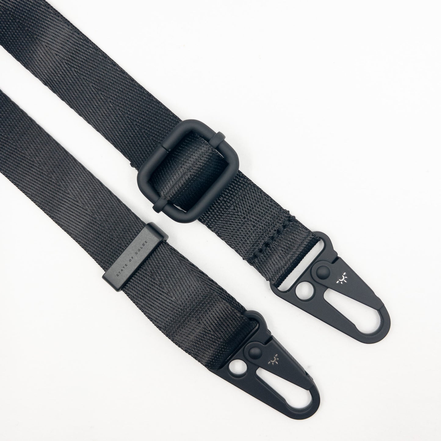 The Flat Strap Crossbody - Midnight Black